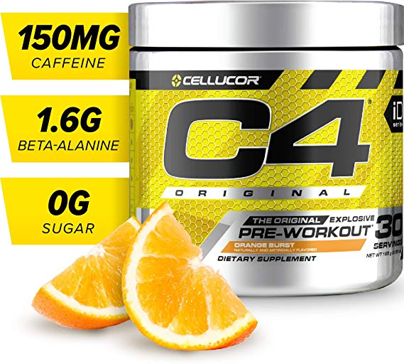 Cellucor C4 Original Explosive Pre-Workout Supplement - 180 g (Orange Burst)