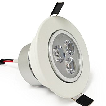 3Watt LED Recessed Lighting - LED Ceiling Downlight - 3000k Warm White - Built-in AC85-265V Driver