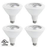 4-Pack 18W Dimmable PAR38 LED Bulb - 100W Equivalent UL-listed LED PAR38 Light Bulb - Daylight 5000K 1280LM 40 Degree Beam Angle for Stage Scene Event Residential Commercial General Lighting