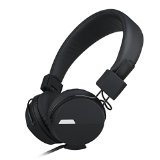 Headphones Darkiron Kanen Series Headset with In-line Microphone Extremely Portable Foldable and Adjustable for Smart Phonesipadipodmp3mp4Black