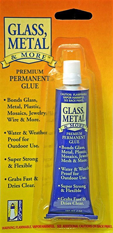 Beacon Glass, Metal & More Premium Permanent Glue, 2-Ounce