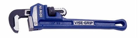 IRWIN Tools VISE-GRIP Pipe Wrench, Cast Iron, 1-1/2-Inch Jaw, 10-Inch Length (274101)