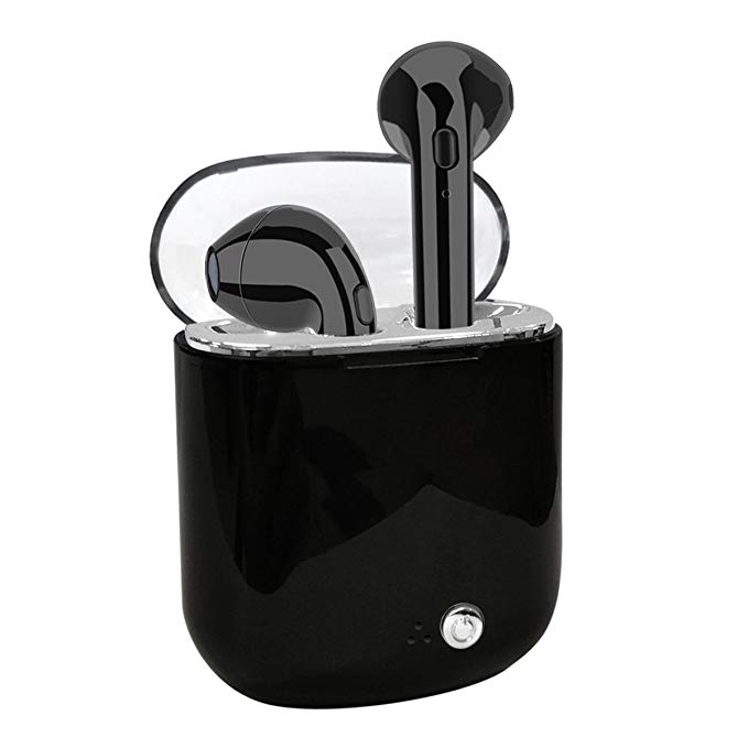 Bluetooth Earbuds Wireless Earbuds Bluetooth Headphones Bluetooth Headsets Mini Stereo in-Ear TWS Earpieces Earphones with Noise Cancelling Microphone for All Bluetooth Devices (Black)