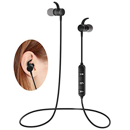 Earphone with Bluetooth Magnetic Headphone Noise Canceling aptx High Fidelity Audio Earbuds in Ear with Mic Suitable for Sweatproof Running Workout Wireless Headphone with Bluetooth Secure Fit Design