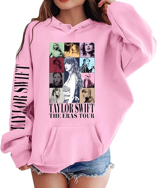 Sandistore 1989 Sweatshirt for Girls Swifts Pullover Hooded Hoodies Casual Tracksuit Tops - for Tayler Music Lovers