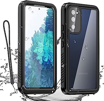 AICase for Samsung Galaxy S20 FE Case Waterproof, Clear Water Proof Shockproof Dustproof Snowproof Full Body Rugged Transparent Underwater Phone Case for Galaxy S20 FE Built-in Screen Protector