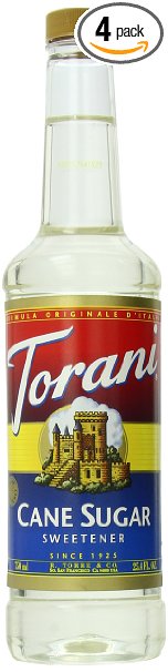 Torani Syrup, Cane Sugar Sweetener, 25.4 Ounce (Pack of 4)
