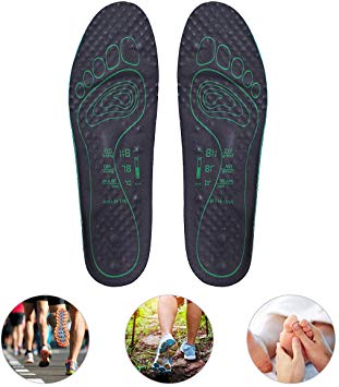 Magnetic Massage Insoles,Hizek 2019 New Custom Health Breathable Magnetic Reflexology Acupressure Shoe Pads,Relax Muscles,Improve Blood Circulation,Relieve Feet Pain for Men(UK 6~11）