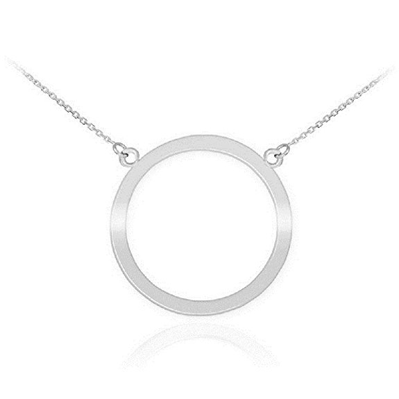 925 Sterling Silver Circle of Life Pendant Karma Necklace