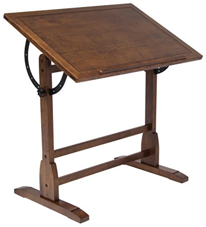 Studio Designs 36 X 24-Inch Vintage Drafting Table, Rustic Oak