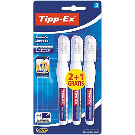 Tipp-Ex Shake'n Squeeze Correction Pens 2  1 Pack