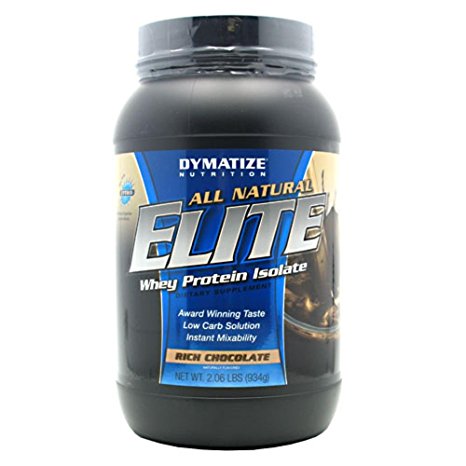 Dymatize All Natural Elite Whey Protein Rich Chocolate -- 2.06 lbs