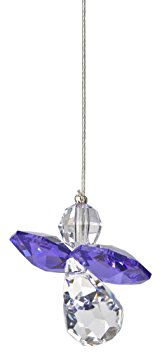 Woodstock Crystal Guardian Angel, February Amethyst- Rainbow Maker Collection