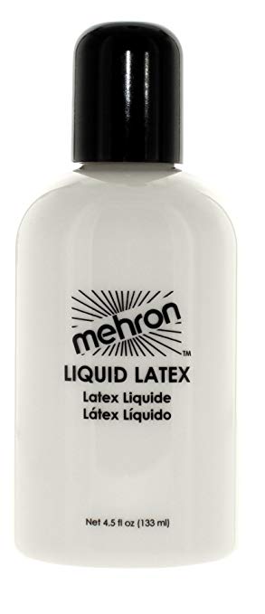 Mehron Makeup Liquid Latex (CLEAR FLESH, 4.5 oz)