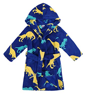 Verabella Boys Girls' Plush Soft Fleece Printed Hooded Beach Cover up Pool wrap