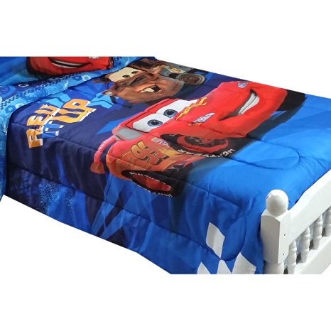 Disney Cars Twin-Full Bed Comforter Lightning McQueen City Limits Bedding by Jay Franco