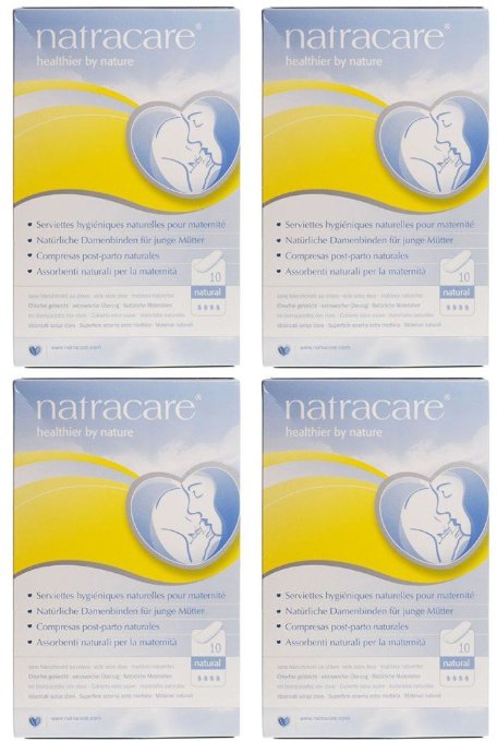 (4 PACK) - Natracare - New Mother Maternity Pads | 10pieces | 4 PACK BUNDLE
