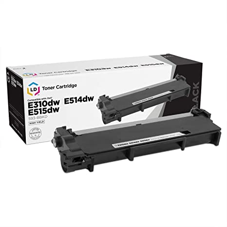 LD Compatible Toner Cartridge Replacement for Dell 593-BBKD E310dw E514dw E515dn E515dw High Yield (Black)