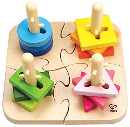 Hape Creative Toddler Wooden Peg Puzzle