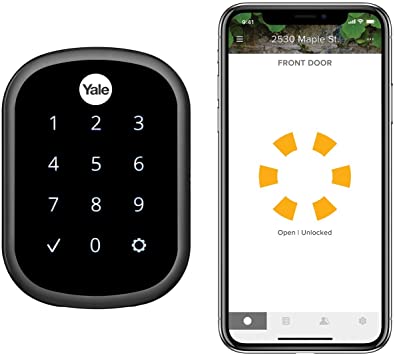 Yale Assure Lock SL, Wi-Fi and Bluetooth Deadbolt - Works with Amazon Alexa, Google Assistant, HomeKit, Airbnb and More - Black Suede