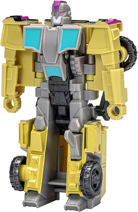 Transformers Toys EarthSpark 1-Step Flip Changer Swindle 4-Inch Action Figure, Robot Toys for Ages 6 and Up