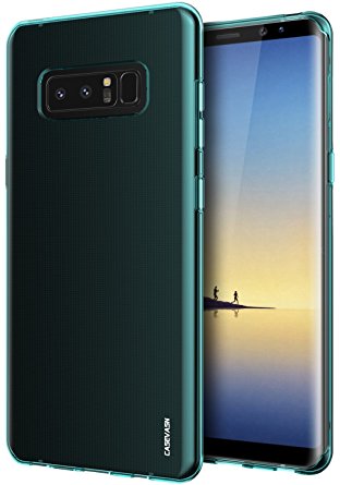 Galaxy Note 8 Case, CASEVASN [Shockproof] Anti-Scratches TPU Gel Slim Fit Soft Skin Silicone Protective Case Cover For Samsung Galaxy Note 8 (Mint)