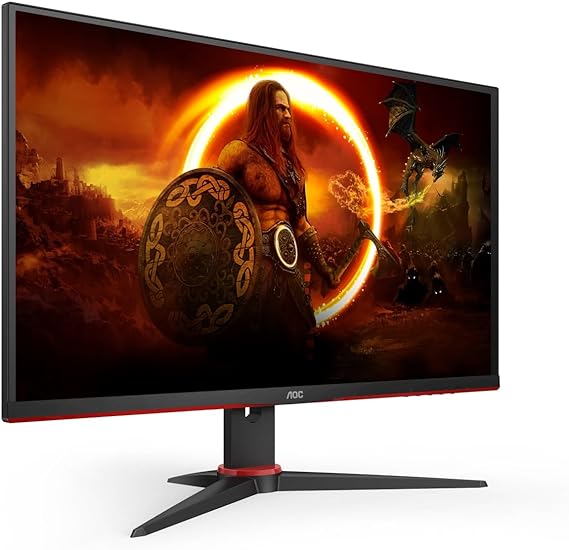 AOC 27G2SE 27" 16:9 Full HD 165Hz VA LCD HDR Gaming Monitor, Black/Red