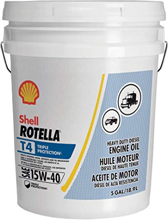 Shell Rotella T4 Triple Protection Conventional 15W-40 Diesel Engine Oil (5 Gallon Pail)