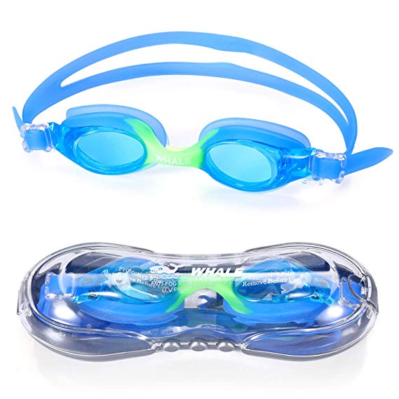 Kids Swim Goggles for Boys and Girls - Adjustable Straps, Silicone Eye Seal, UV Protection and Anti Fog Lenses Swimming Goggle