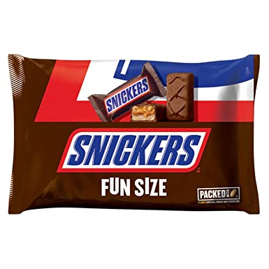 SNICKERS Fun Size Chocolate Bars Valentine's Day Candy, 10.59-Ounce Bag