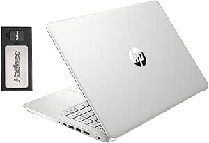 HP Stream 14" HD BrightView Laptop, Intel Celeron N4120, 8GB RAM, 288GB Storage (128GB eMMC   160GB Docking Station Set), Intel UHD Graphics, 720p Webcam, Wi-Fi, 1 Year Office 365, Win 11 S, Silver