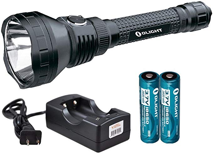 Rechargeable Bundle:Olight M3XS-UT Javelot 1200 Lumen CREE XP-L LED Flashlight, Two Genuine Olight Rechargeable Batteries, and LumenTac 2-Channel Charger