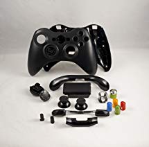 Black Xbox 360 Controller Shell Housing (thumbsticks, d-pad, buttons, ect)