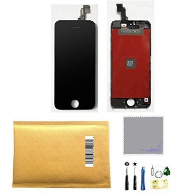 CLWHJ®OEM Retina LCD Disply Touch Screen Digitizer Glass Replacement Full Assembly for IPhone 5C Black