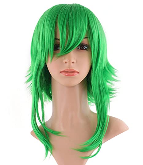 MapofBeauty 20"/50cm Avant Garde Short Cosplay wig (Green)