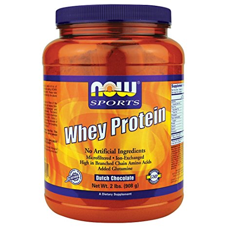 Now Foods Whey Protein Dutch Chocolate - 2 lb 2 Pack