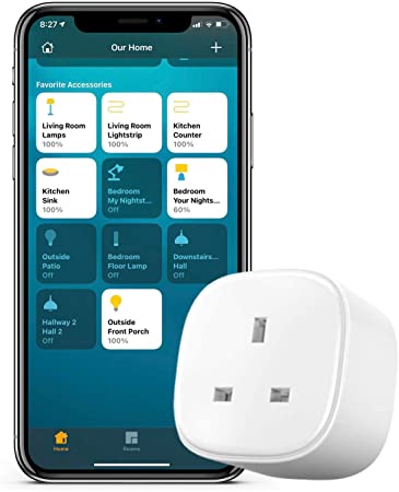 Smart Plug Compatible with HomeKit Meross WiFi Plug That Works with Alexa Siri and Google Home Wireless Remote Control Timer Switch