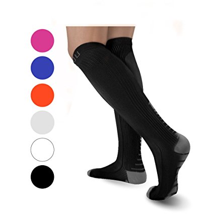ULTPEAK Compression Socks Women Men 20-30mmHg - 5/7 Pairs Graduated Compression Stockings For Athletic Sports, Running, Medical, Travel, Pregnancy, Shin Splints