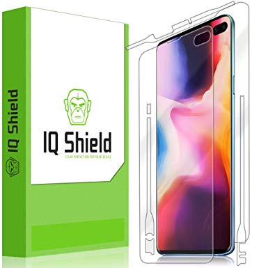 IQ Shield LiQuidSkin Clear Full Body Skin   Full Coverage Screen Protector for Samsung Galaxy S10 Plus (S10  6.4") HD Anti-Bubble TPU Film