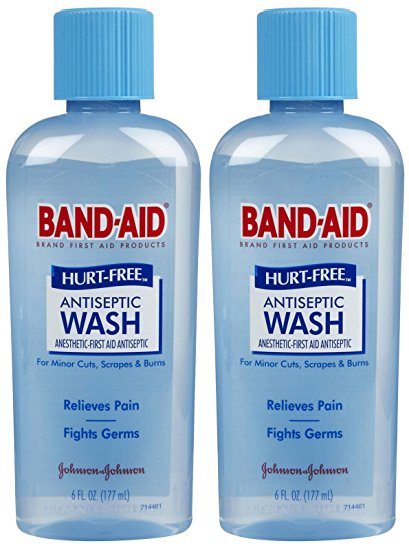Band-Aid Hurt Free Antiseptic Wash - 6 oz - 2 pk