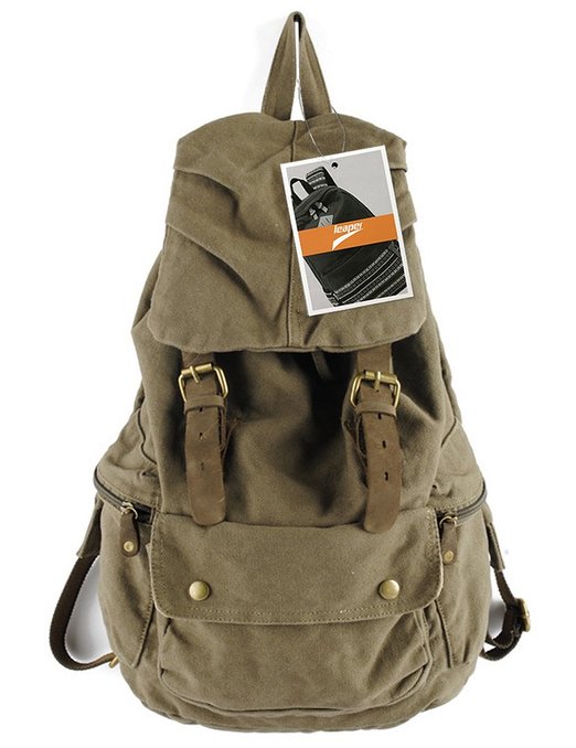 Leaper Causal Lightweight Canvas Laptop Bag/Shoulder Bag/School Backpack/Travel Bag