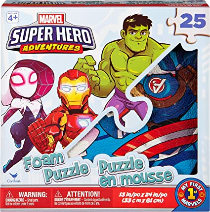 Marvel Super Hero Adventures 25-Piece Foam Puzzle