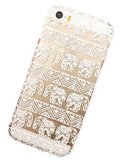 Clear Plastic Case Cover for Iphone 5 5s 5c Henna Lotus Floral Elephant Hindu Ganesh For iPhone 5 5S