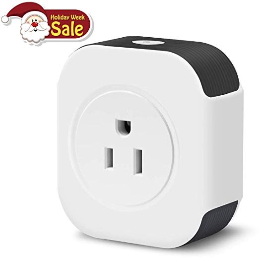 【CLEARANCE SALE】MRS LONG WiFi Smart Plug With USB Port, Mini Outlet Smart Socket Work with Amazon Alexa and Google Assistant, IFTTT,Remote Control, Timing Function-1 Pack