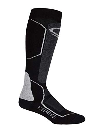 Icebreaker Men's Ski Plus Medium OTC Socks - Redwood/Black/Rocket