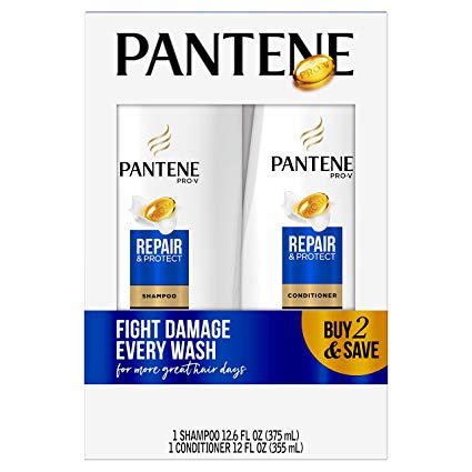 Pantene Pro-V Repair & Protect Shampoo and Conditioner Bundle (Packaging May Vary)