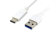 USBelieve USB 31 Type C USB-C to Standard Type A Male USB 30 Charging Cable Reversible Design for Apple New Macbook Nokia N1 Google ChromeBook Pixel and Other Type-C 1M-White