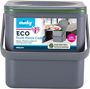 Minky Compost ECO Food Caddy, Grey