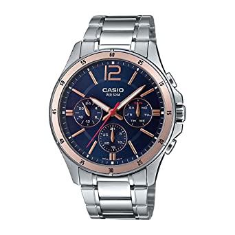 Casio Analog Blue Dial Men's Watch-MTP-1374D-2A2VDF (A1745)