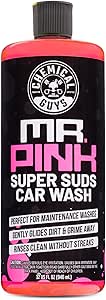 Chemical Guys Mr. Pink Foaming Car Wash Soap (Works with Foam Cannons, Foam Guns or Bucket Washes) Safe for Cars, Trucks, Motorcycles, RVs and More, Candy Scent, 32 fl oz - CWS_402_32